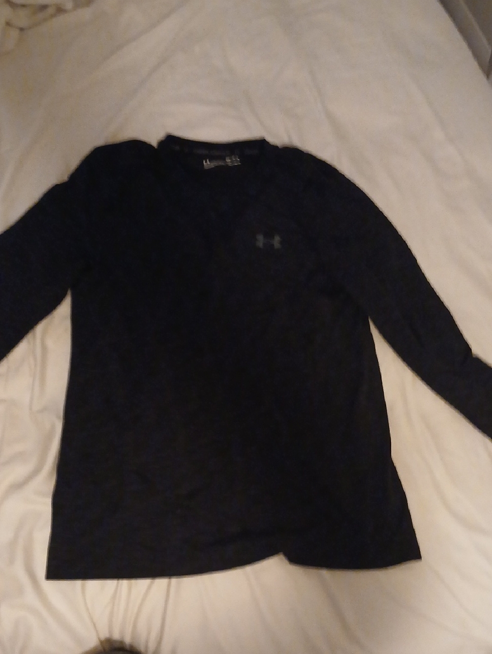 Under Armour Black Heathered Long Sleeve Training Shirt